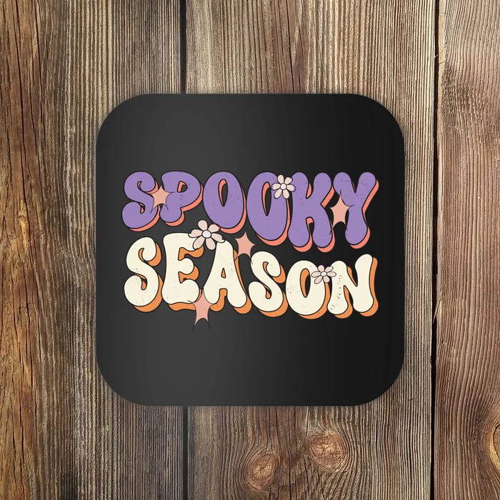 Spooky Season Halloween Groovy Retro Coaster