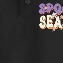 Spooky Season Halloween Groovy Retro Dry Zone Grid Performance Polo