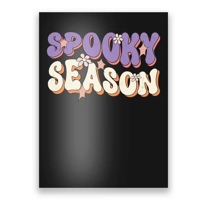 Spooky Season Halloween Groovy Retro Poster