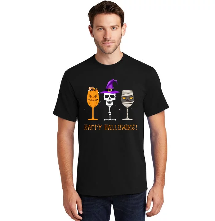 Spooky Spirits Hilarious Halloween Wine Presents Tall T-Shirt