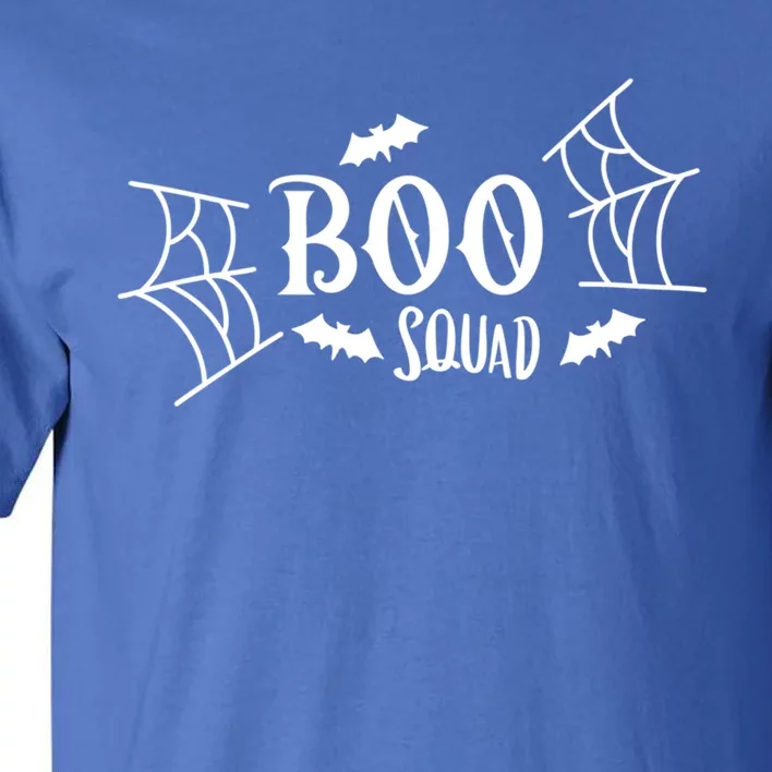 Spooky Season Halloween Boo Squad Scary Bats And Spider Web Gift Tall T-Shirt