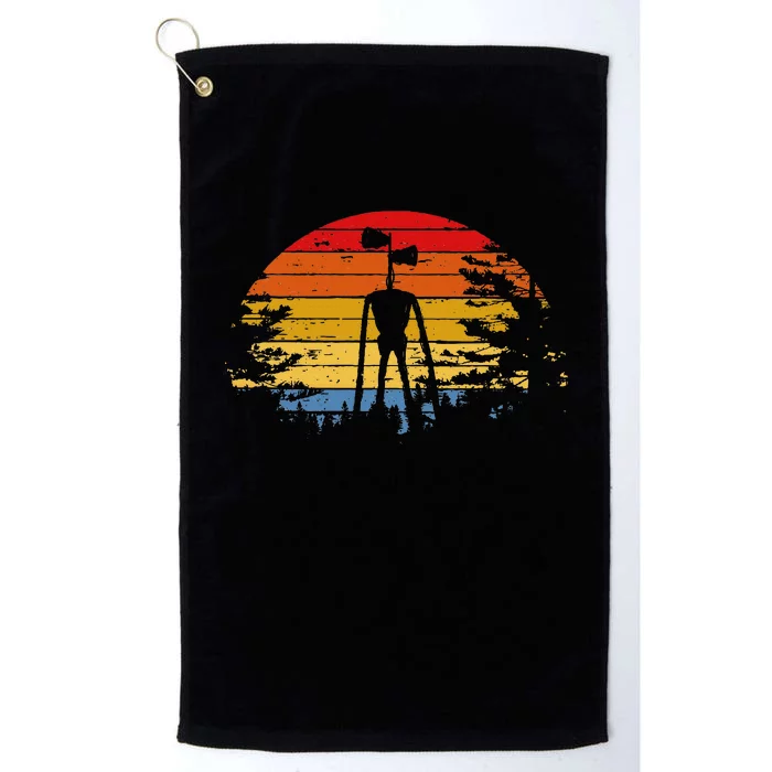 Scary Siren Head Creepypasta Horror Platinum Collection Golf Towel