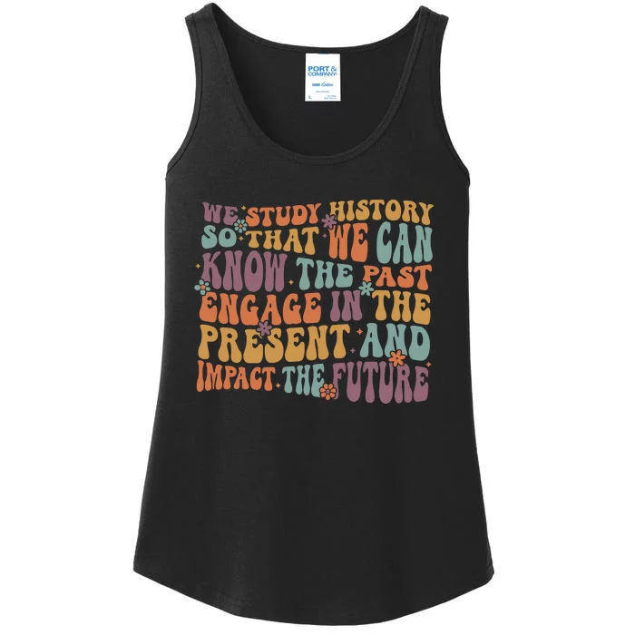 Social Studies History Teacher Back To School Ladies Essential Tank