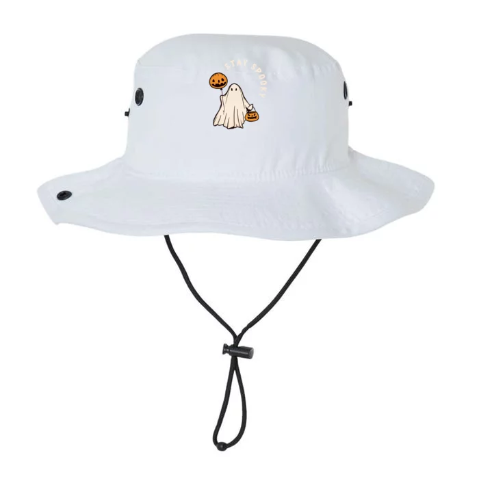 Stay Spooky Halloween Retro Spooky Season Fall Vibes Ghost Gift Legacy Cool Fit Booney Bucket Hat