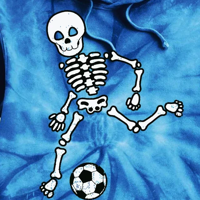 Skeleton Soccer Halloween Sport Player Costume Tie Dye Hoodie