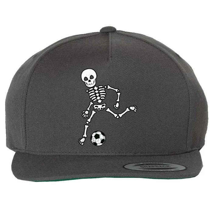 Skeleton Soccer Halloween Sport Player Costume Wool Snapback Cap