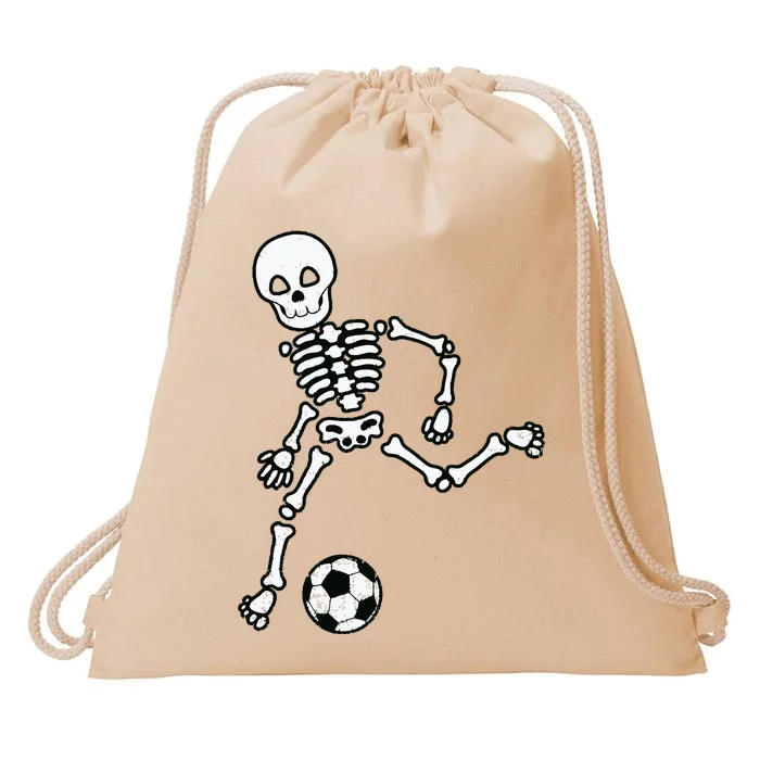 Skeleton Soccer Halloween Sport Player Costume Drawstring Bag