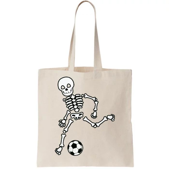 Skeleton Soccer Halloween Sport Player Costume Tote Bag