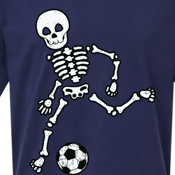 Skeleton Soccer Halloween Sport Player Costume Sueded Cloud Jersey T-Shirt