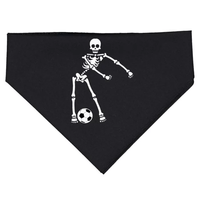 Skeleton Soccer Halloween Flossing Dance Costume Kids USA-Made Doggie Bandana