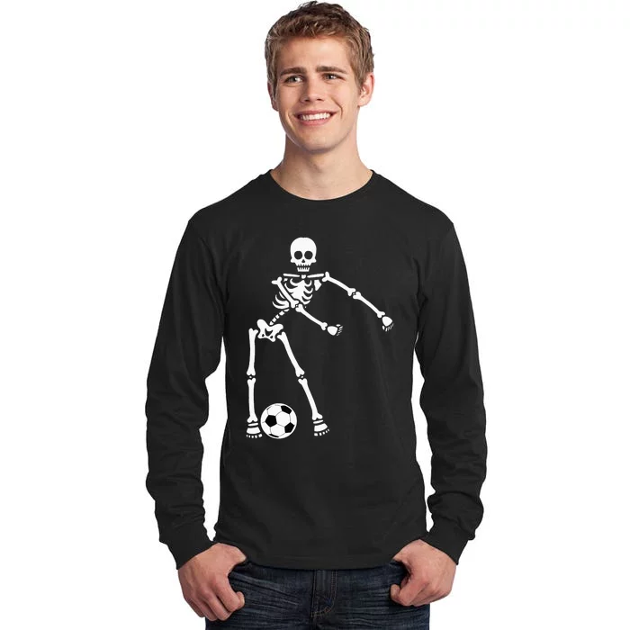 Skeleton Soccer Halloween Flossing Dance Costume Kids Tall Long Sleeve T-Shirt