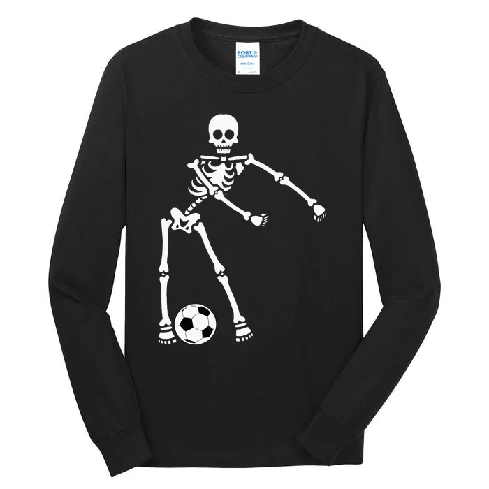 Skeleton Soccer Halloween Flossing Dance Costume Kids Tall Long Sleeve T-Shirt