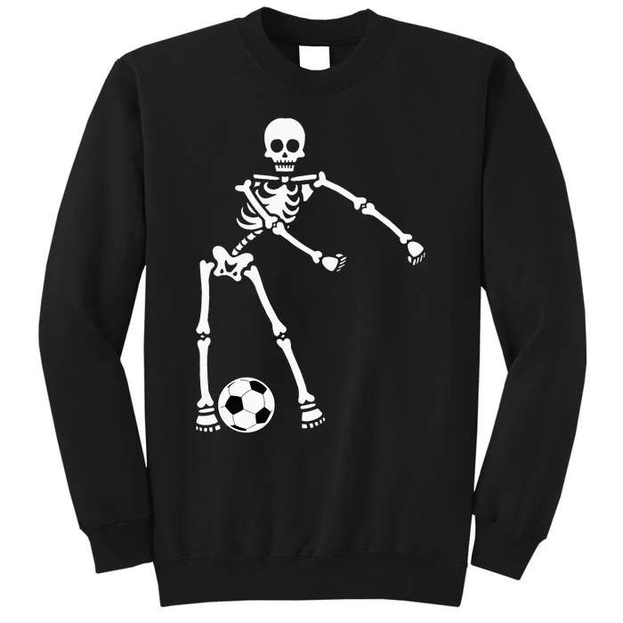 Skeleton Soccer Halloween Flossing Dance Costume Kids Tall Sweatshirt