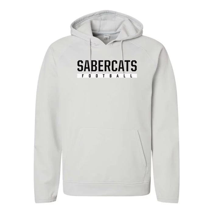 Sabercats Sabino High School Football Performance Fleece Hoodie