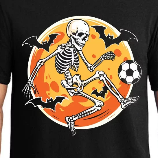 Soccer Skeleton Halloween Soccer Player Funny Pajama Set