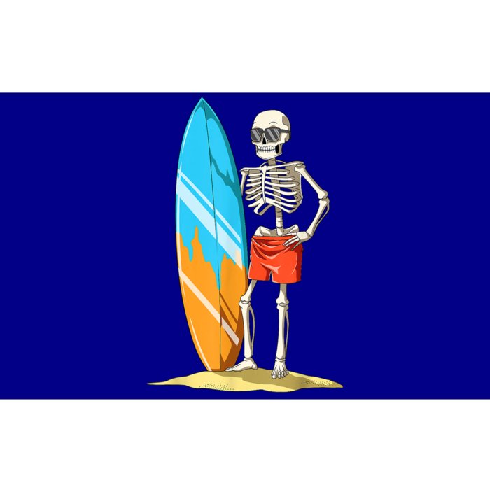 Surfing Skeleton Halloween Surf Lovers Gift Bumper Sticker