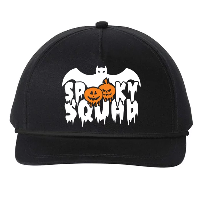 Spooky Squad Halloween Funny Pumpkin Halloween Costume Snapback Five-Panel Rope Hat