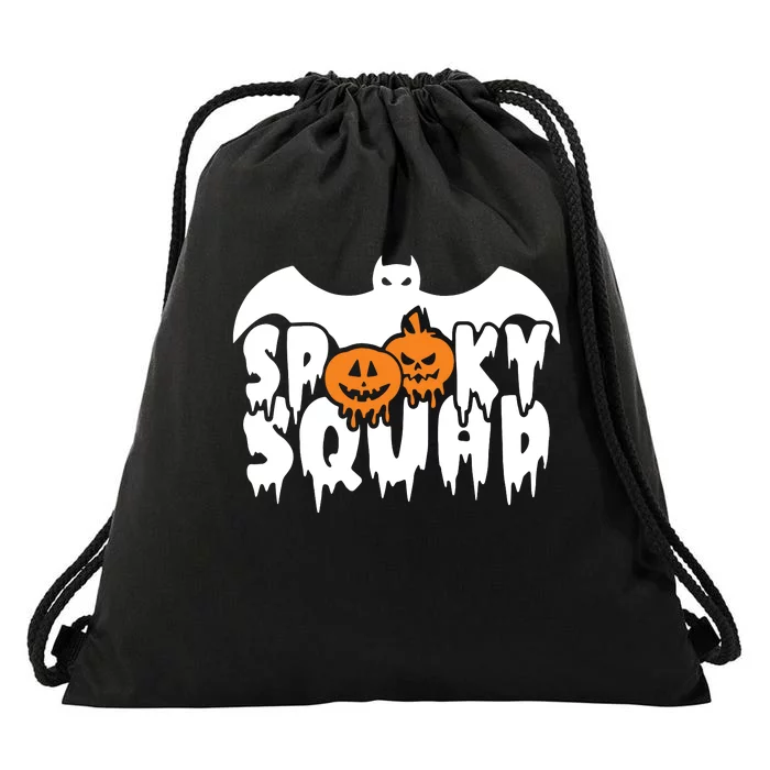 Spooky Squad Halloween Funny Pumpkin Halloween Costume Drawstring Bag