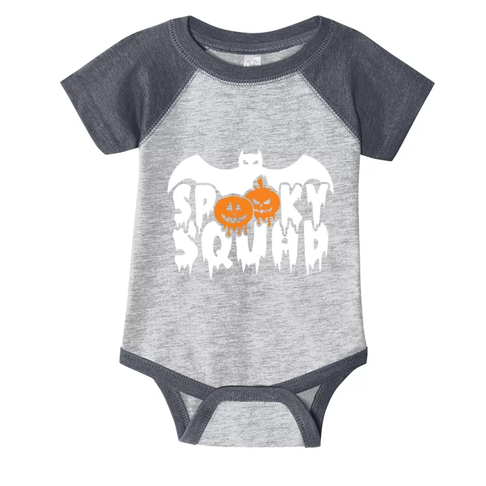 Spooky Squad Halloween Funny Pumpkin Halloween Costume Infant Baby Jersey Bodysuit