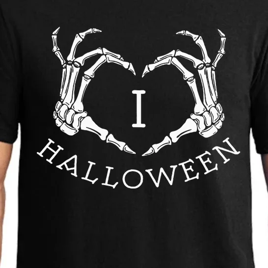 Spooky Skeleton Heart Embrace the October Spirit Pajama Set