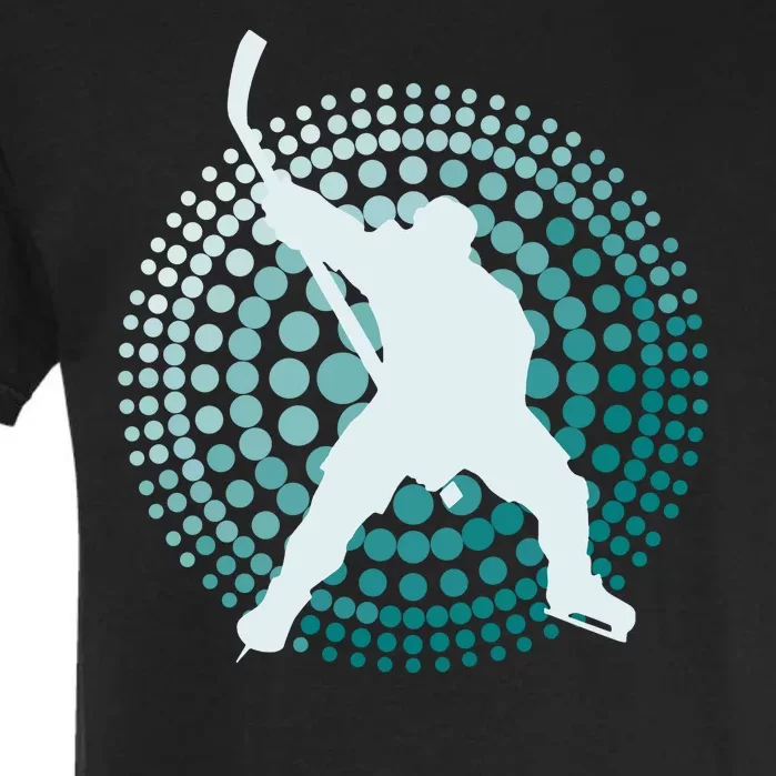 Slap Shot Hockey Lovers Spiral Design Garment-Dyed Heavyweight T-Shirt