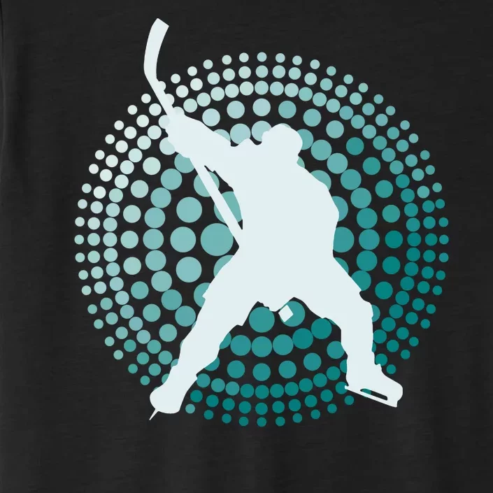 Slap Shot Hockey Lovers Spiral Design ChromaSoft Performance T-Shirt