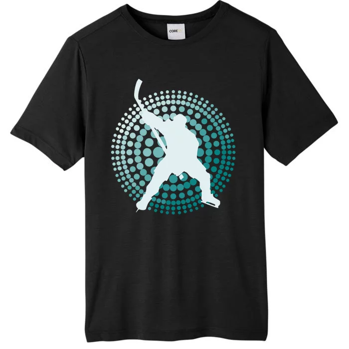 Slap Shot Hockey Lovers Spiral Design ChromaSoft Performance T-Shirt