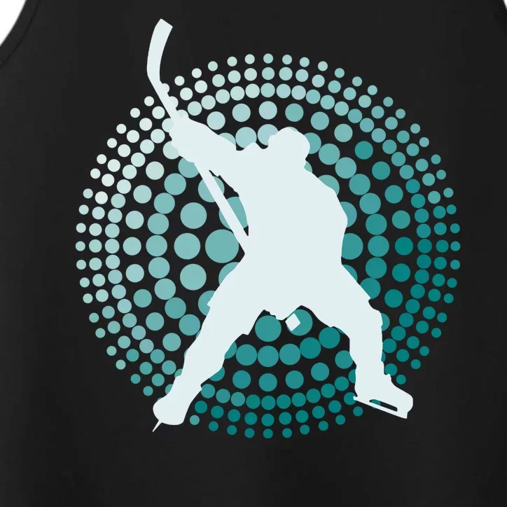 Slap Shot Hockey Lovers Spiral Design Performance Tank