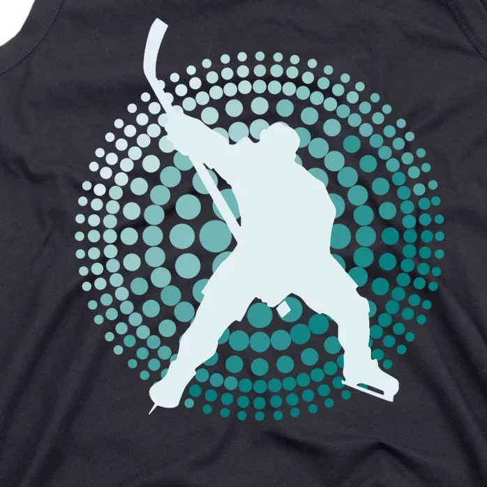 Slap Shot Hockey Lovers Spiral Design Tank Top