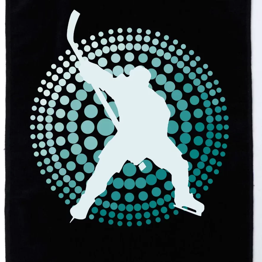 Slap Shot Hockey Lovers Spiral Design Platinum Collection Golf Towel