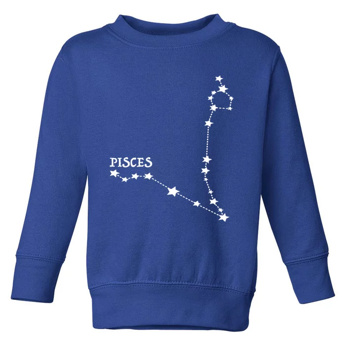 Star Sign Horoscope Pisces Cool Gift Toddler Sweatshirt