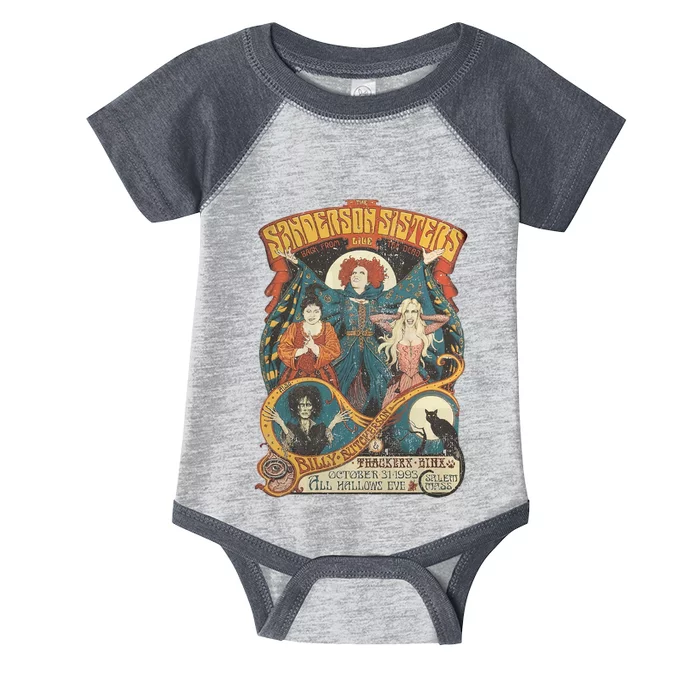 Sanderson Sisters Halloween Witch Sisters Vintage Style Halloween Infant Baby Jersey Bodysuit