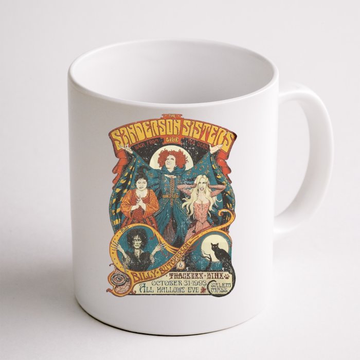 Sanderson Sisters Halloween Witch Sisters Vintage Style Halloween Front & Back Coffee Mug