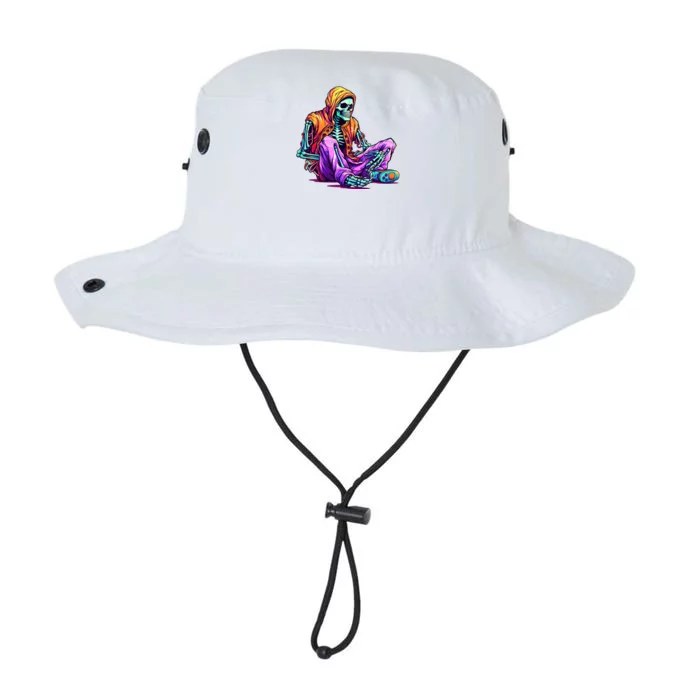 Spooky Skeleton Halloween Monster Thrills And Suspense Gift Legacy Cool Fit Booney Bucket Hat