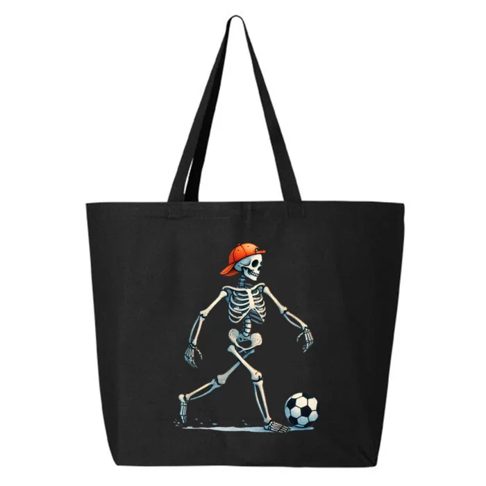 Skeleton Soccer Halloween Costume Funny 25L Jumbo Tote