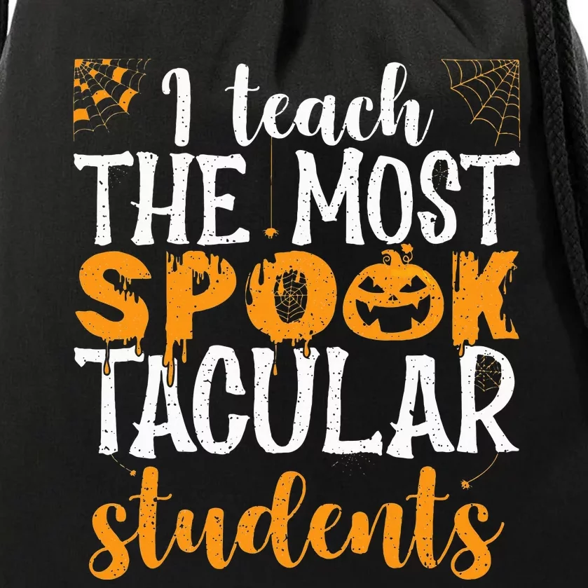 Spooktacular Students Halloween Teacher Gift Drawstring Bag