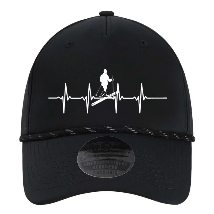 Ski Skiing Heartbeat Skier Gift Performance The Dyno Cap