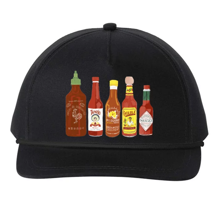 Spicy Sauce Habanero Spicy Food Mexican Chili Snapback Five-Panel Rope Hat