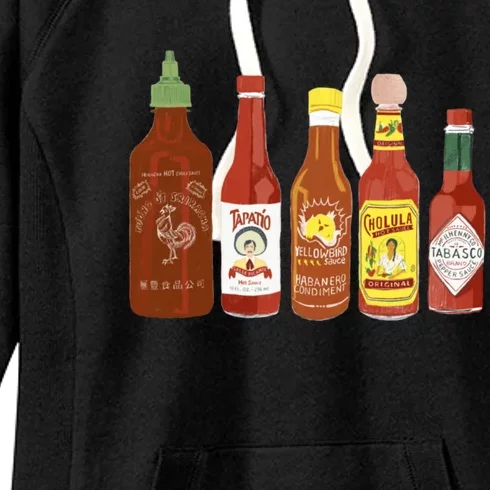 Spicy Sauce Habanero Spicy Food Mexican Chili Women's Fleece Hoodie