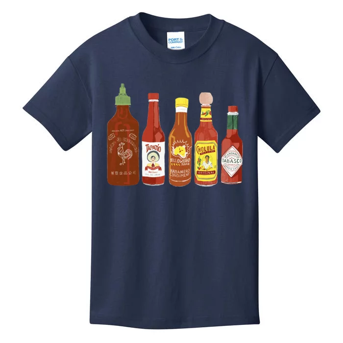 Spicy Sauce Habanero Spicy Food Mexican Chili Kids T-Shirt