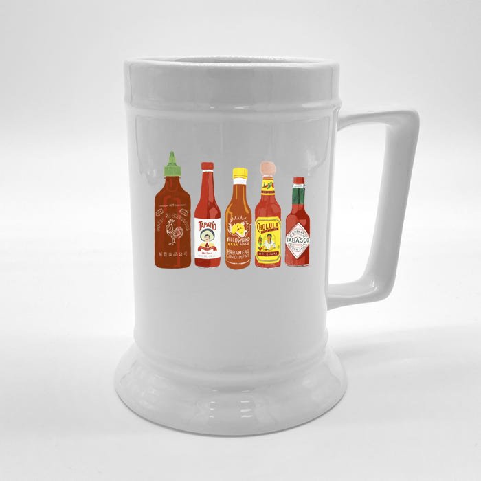 Spicy Sauce Habanero Spicy Food Mexican Chili Front & Back Beer Stein