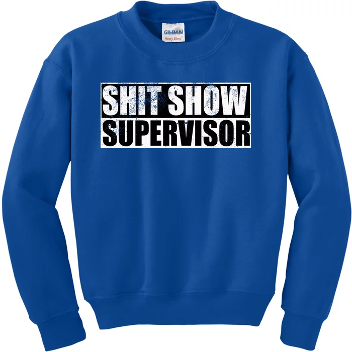 Show Supervisor Hilarious Vintage Kids Sweatshirt