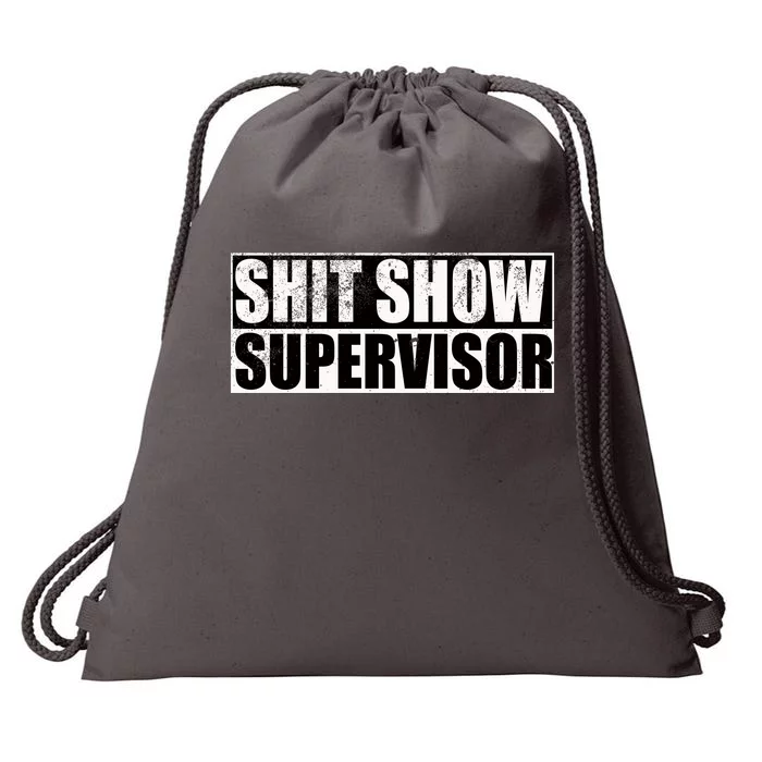 Show Supervisor Hilarious Vintage Drawstring Bag