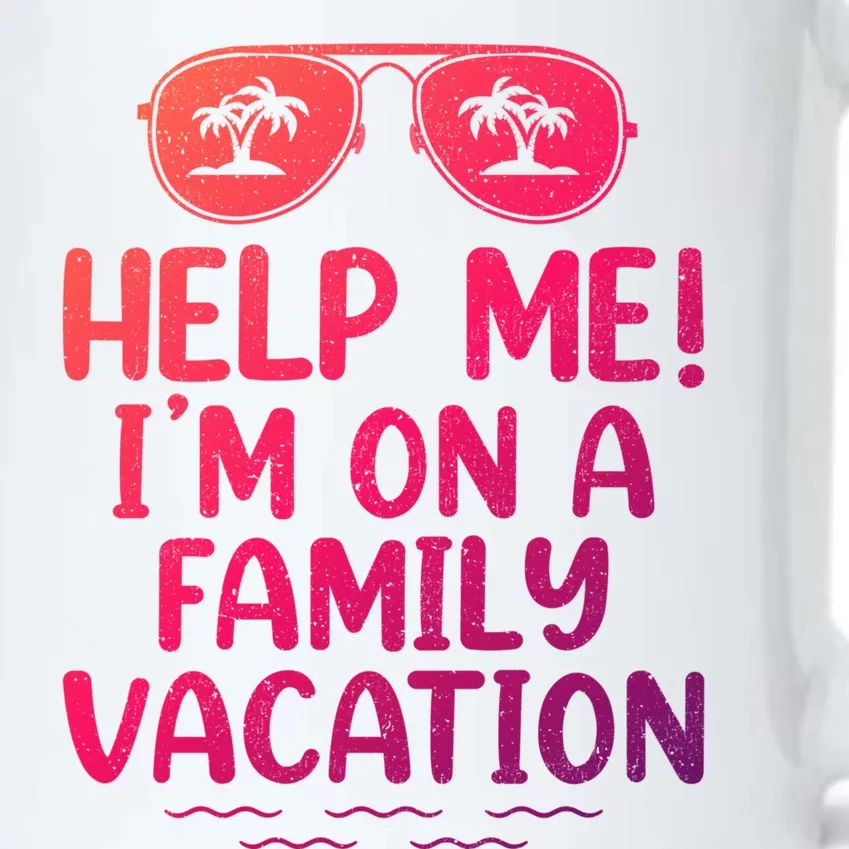 Summer Sunglasses Help Me Im On A Family Vacation Gift Black Color Changing Mug