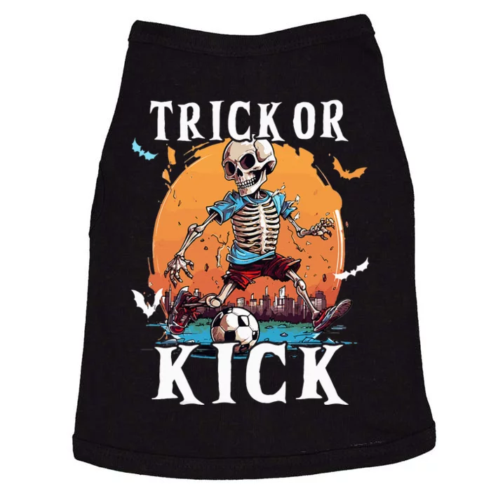 Soccer Skeleton Halloween Soccer Player Halloween Doggie Tank