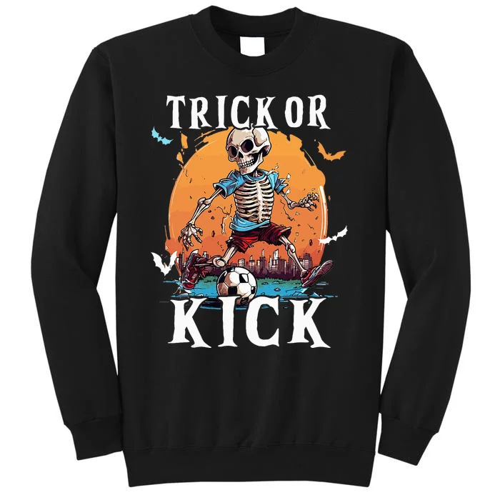 Soccer Skeleton Halloween Soccer Player Halloween Tall Sweatshirt