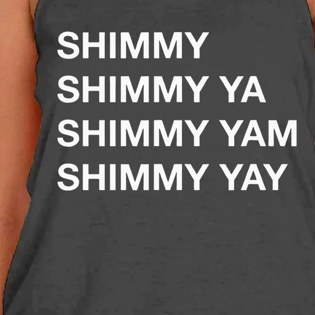 Shimmy Shimmy Hiphop Oldschool Rap 90s Music Women's Knotted Racerback Tank