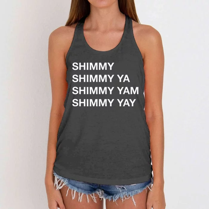 Shimmy Shimmy Hiphop Oldschool Rap 90s Music Women's Knotted Racerback Tank