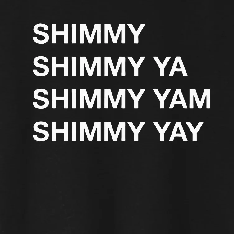 Shimmy Shimmy Hiphop Oldschool Rap 90s Music Women's Crop Top Tee