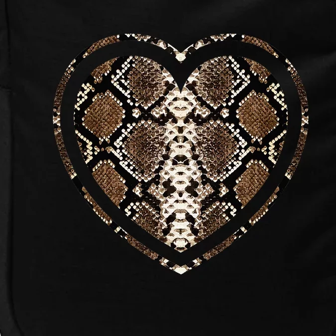 Snake Skin Heart Animal Impact Tech Backpack